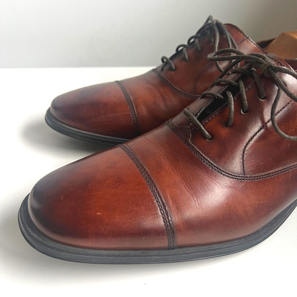 Cole Haan Air Giraldo British Tan Leather Cap Toe Oxford Mens 10M C09167